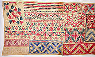 Sampler, Linen, silk, Mexican